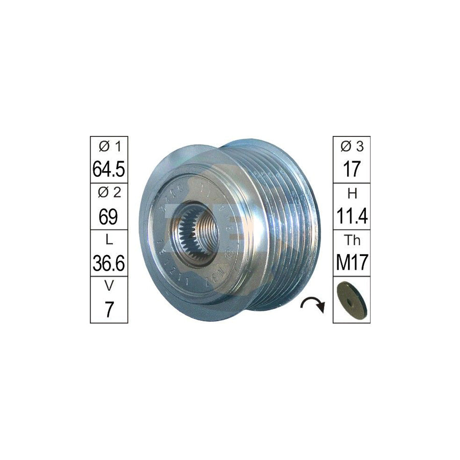 Era ZN5522 Alternator Freewheel Clutch