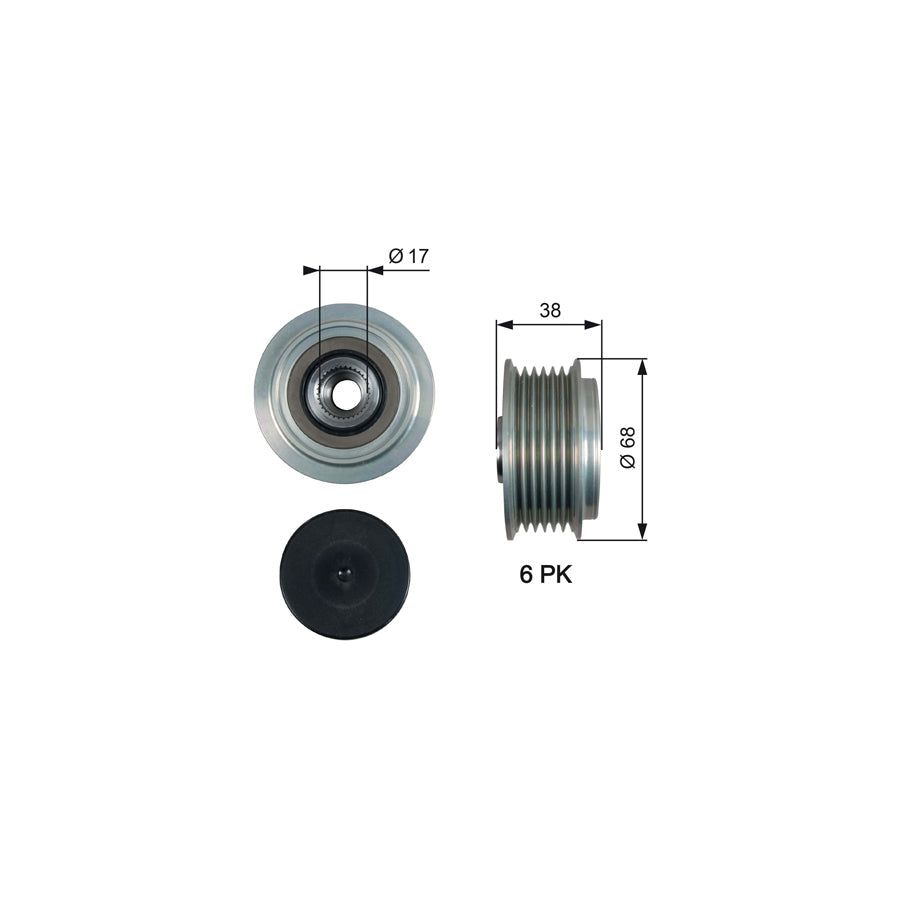 Gates OAP7185 Alternator Freewheel Clutch