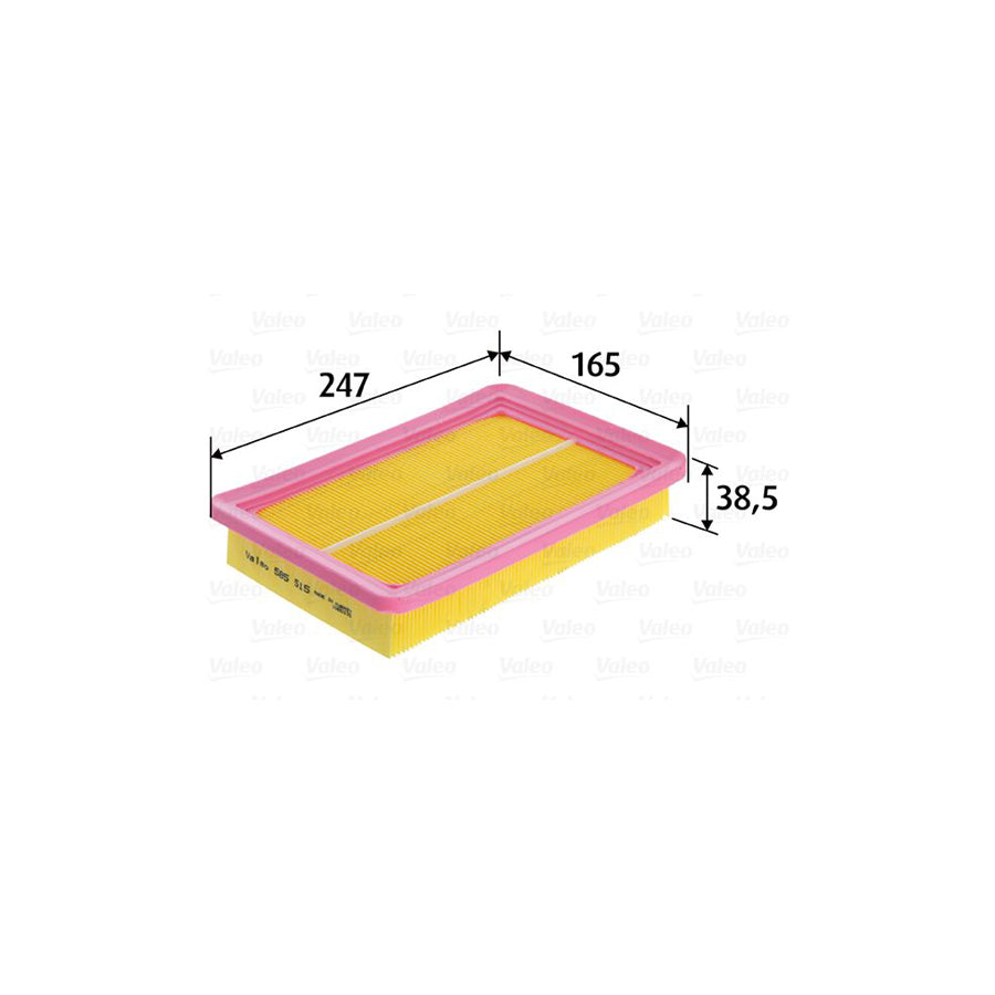 VALEO 585515 Air Filter for FIAT Uno Hatchback (146) | ML Performance UK Car Parts