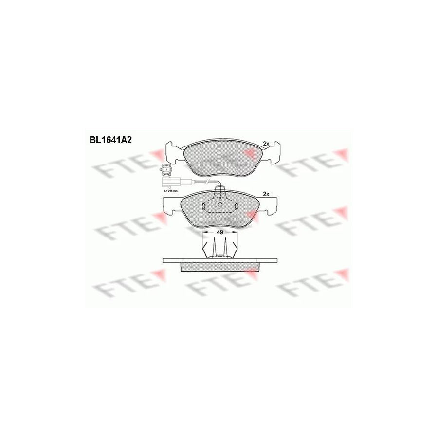 FTE Bl1641A2 Brake Pad Set