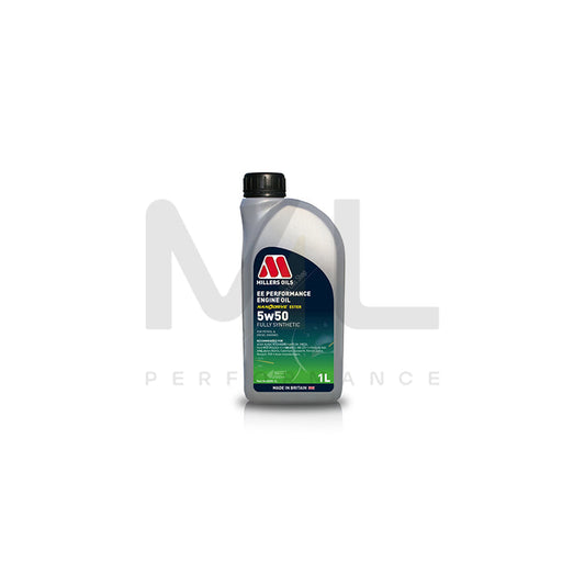 Millers Oils EE Performance 5w-50 Fully Synthetic Engine Oil 1l | Engine Oil | ML Car Parts UK | ML Performance