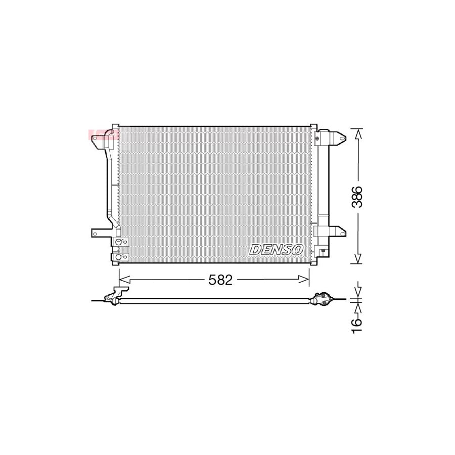 DENSO DCN32027 Air Conditioning Condenser