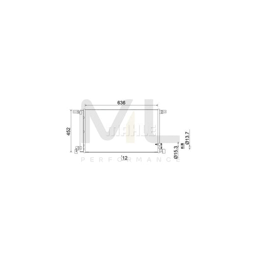 MAHLE ORIGINAL AC 952 000S Air conditioning condenser with dryer | ML Performance Car Parts