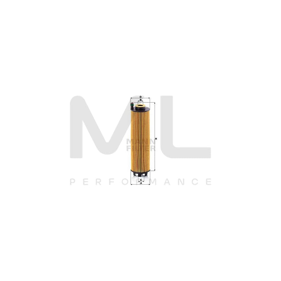 MANN-FILTER HU 6028 z Oil Filter with seal, Filter Insert