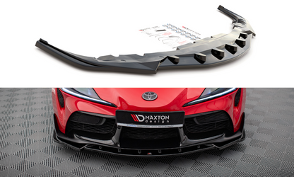 Maxton Design TO-SU-5-FD4T Front Splitter V.4 Toyota Supra MK5 | ML Performance US Car Parts