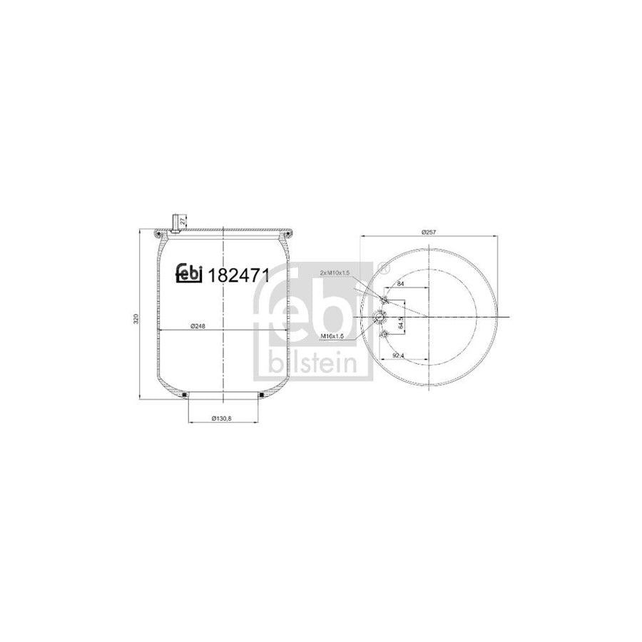 Febi Bilstein 44727 Rubber Buffer, Suspension for Ford Focus