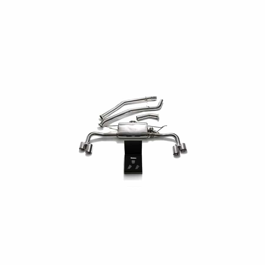 Armytrix BMFX3-QS44M Valvetronic Exhaust System BMW X5 xDrive 35i F15 2014-2021 with Quad Matte Black 3.5"