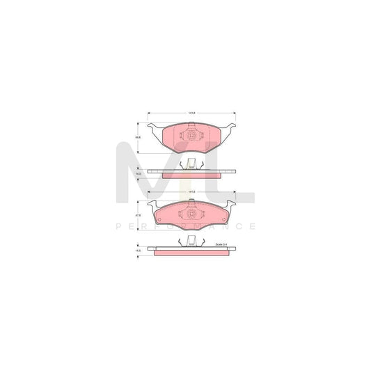 TRW Gdb1375 Brake Pad Set For Vw Lupo / Lupo 3L (6X1, 6E1) Not Prepared For Wear Indicator | ML Performance Car Parts