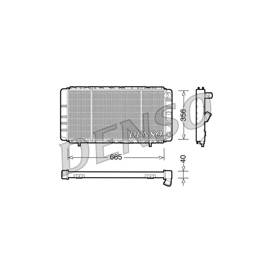 DENSO DRM23021 Engine Radiator
