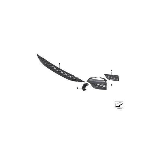 Genuine BMW 51118064593 G01 G02 Cover Panel For Air Inlet Left (Inc. X4 M40dX, X3 30eX & X3 20i 1.6) | ML Performance US