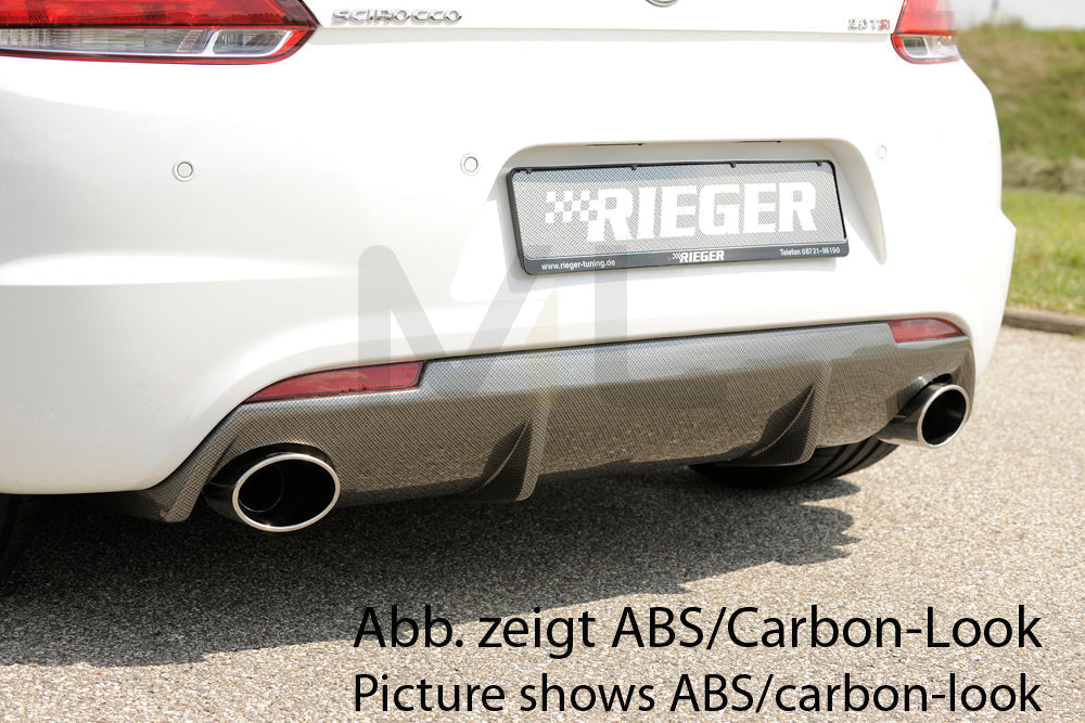 Rieger 00088098 VW 13 Scirocco R Rear Diffuser 1 | ML Performance UK Car Parts