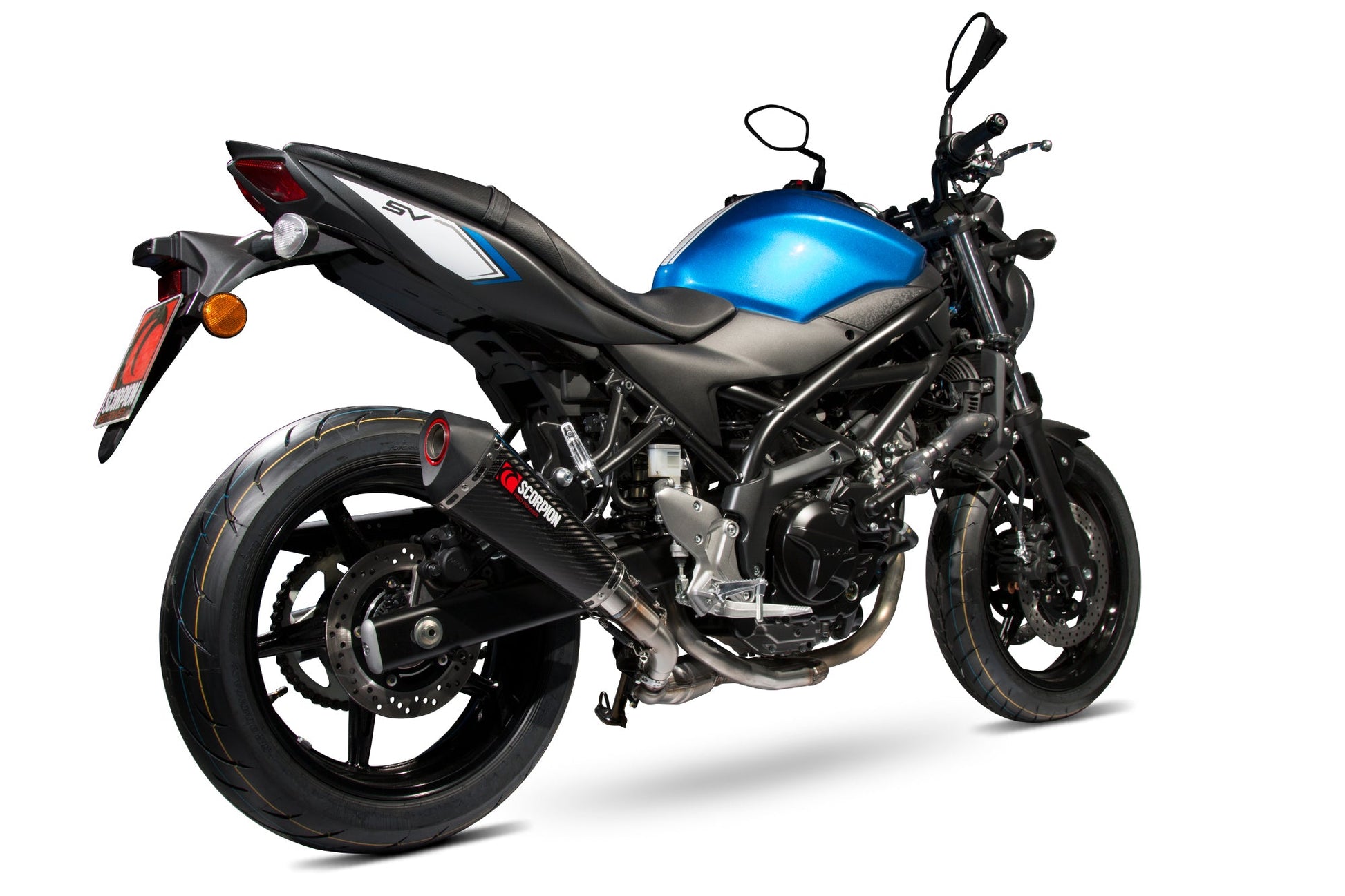 Scorpion RSI119CEO Suzuki Serket Taper Slip-On - Carbon Fibre Sleeve (SV650 / SV650 X) | ML Performance US US
