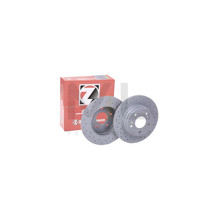 ZIMMERMANN SPORT COAT Z 400.1412.52 Brake Disc Perforated, Solid, Coated  - 1 piece
