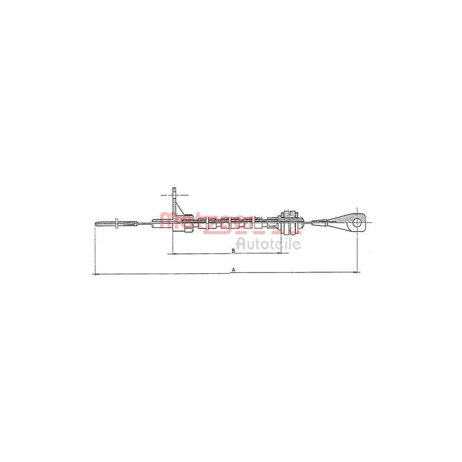 METZGER 11.065 Throttle Cable for VW TRANSPORTER