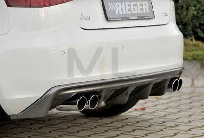Rieger 00099143 Audi 8V A3 Rear Diffuser 3 | ML Performance UK Car Parts