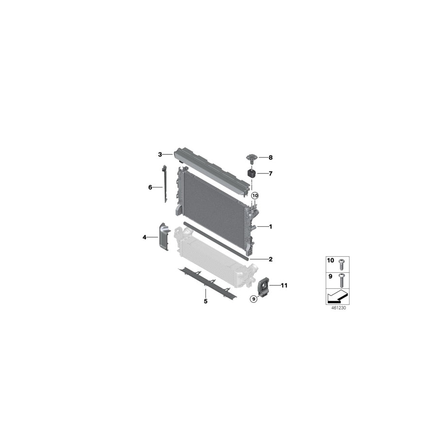 Genuine BMW 17118577642 G12 G31 G30 Sealing (Inc. 730Ld, 530d & 640dX) | ML Performance US Car Parts