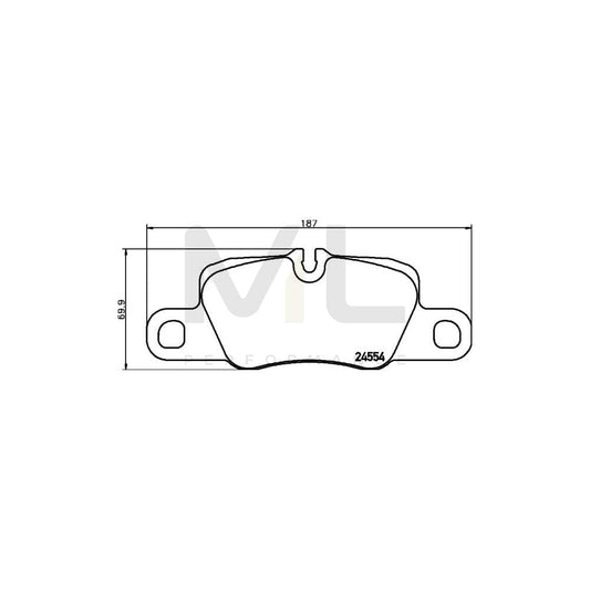 Hella 8DB 355 015-651 Brake Pad Set Prepared For Wear Indicator