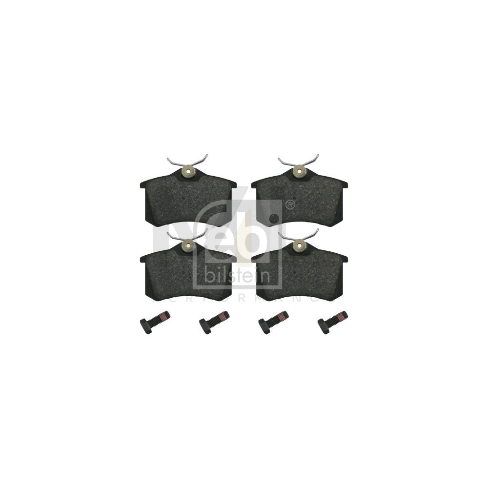 Febi Bilstein 16346 Brake Pad Set Rear Axle, Excl. Wear Warning Contact, With Bolts/Screws