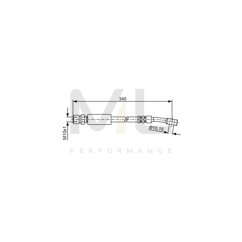 BOSCH 1 987 476 691 Brake Hose 320mm, M10x1 | ML Performance Car Parts