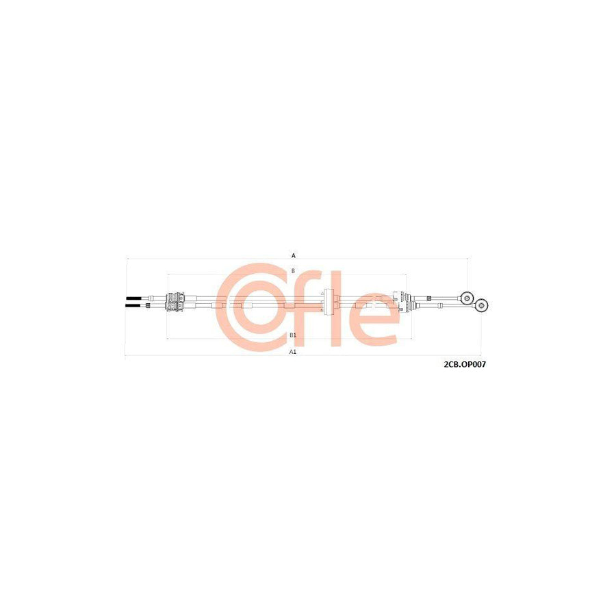 Cofle 2Cb.Op009 Cable, Manual Transmission for Opel Zafira B (A05)