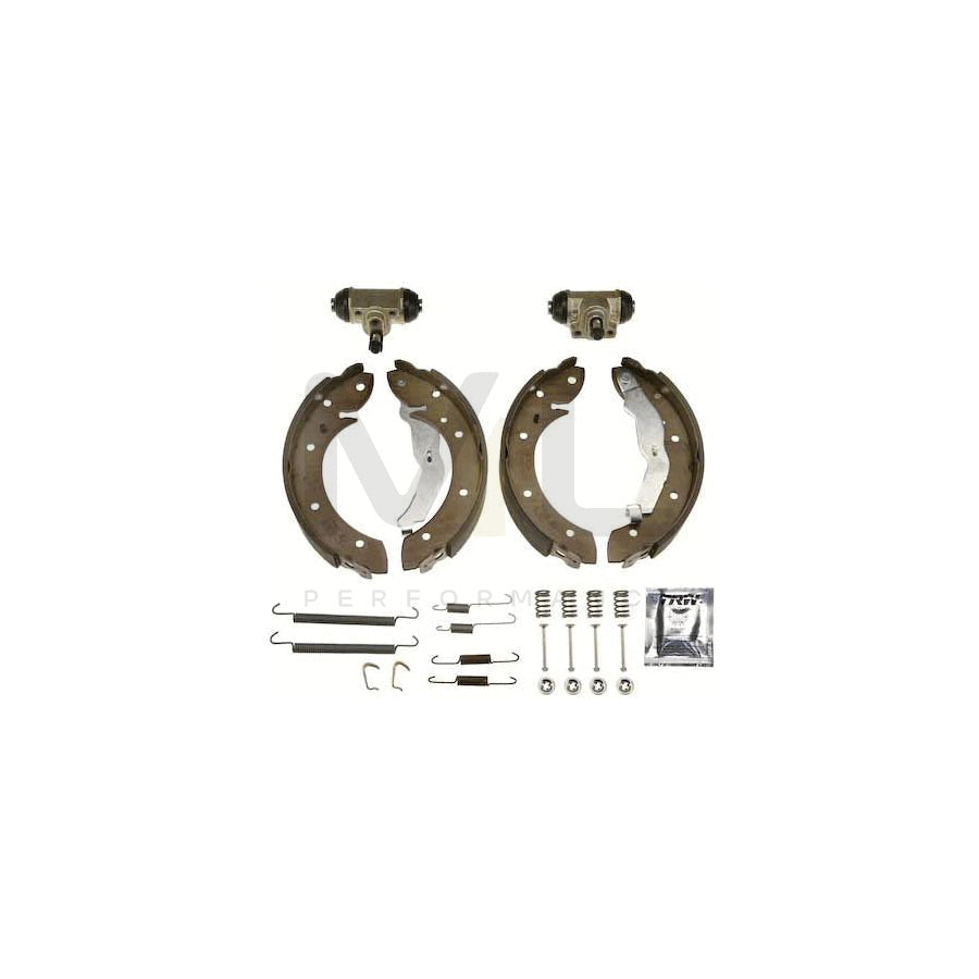 TRW BK1555 Brake Shoe Set for BMW 3 Compact (E36) with wheel brake cylinder, Brake Kit | ML Performance Car Parts