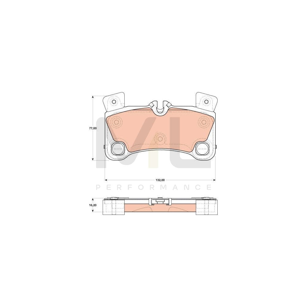 TRW Gdb1775 Brake Pad Set Prepared For Wear Indicator | ML Performance Car Parts