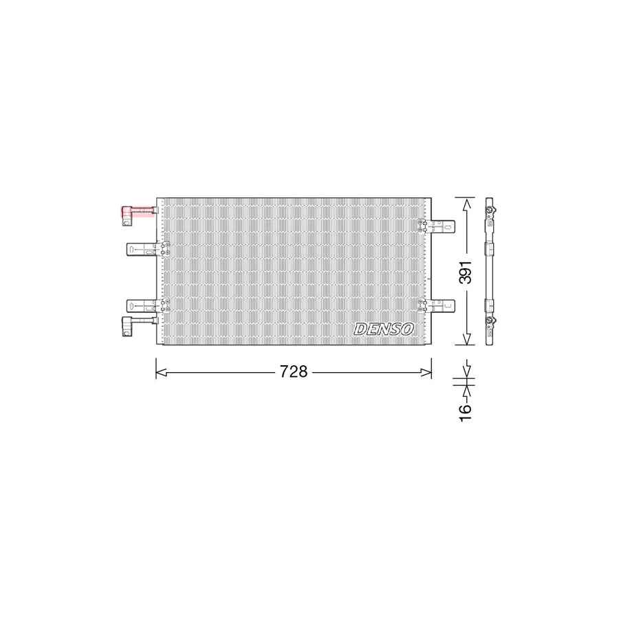 DENSO DCN23036 Air Conditioning Condenser