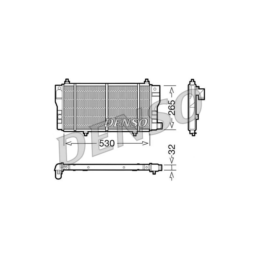 DENSO DRM07002 Engine Radiator for Citroen C15