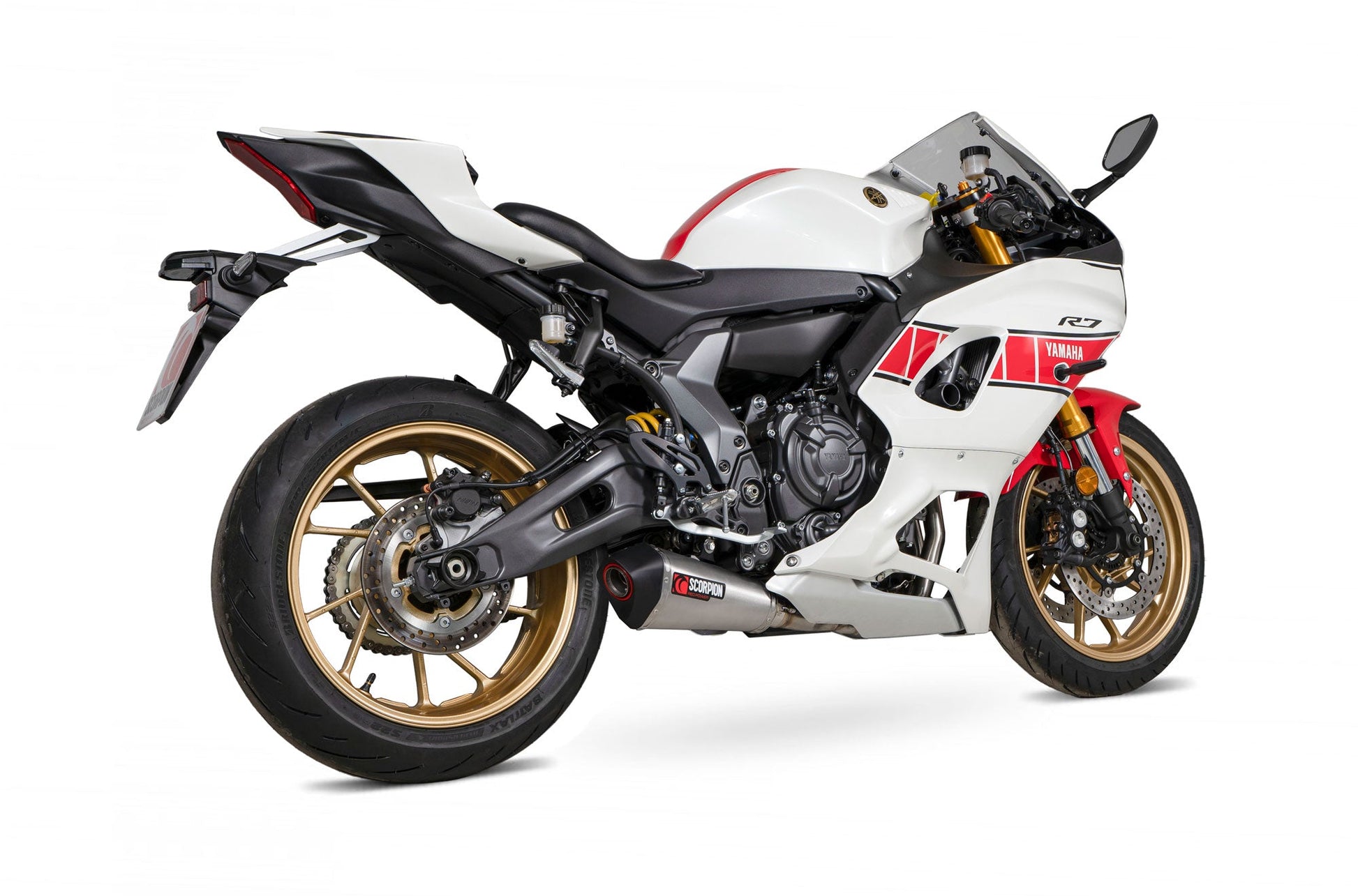 Scorpion RYA120SYSSEO Yamaha YZF R7 Serket Taper Full System - Brushed Stainless Steel Sleeve | ML Performance US US