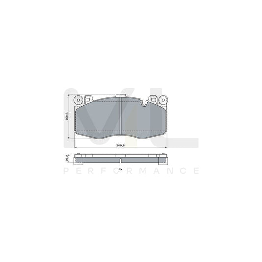 Bosch 0986424387 Brake Pad Set BP2295 | ML Performance Car Parts