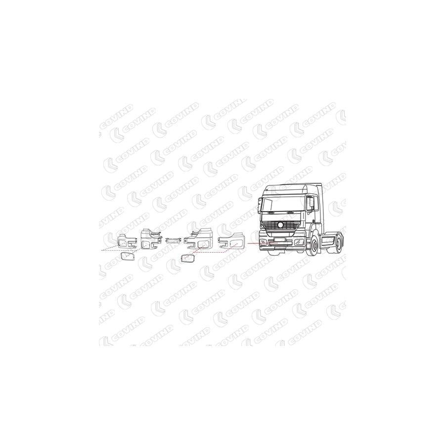 Covind 940/ 41 Frame, Headlight