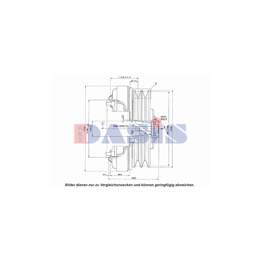 AKS Dasis 851119N AC Compressor Clutch