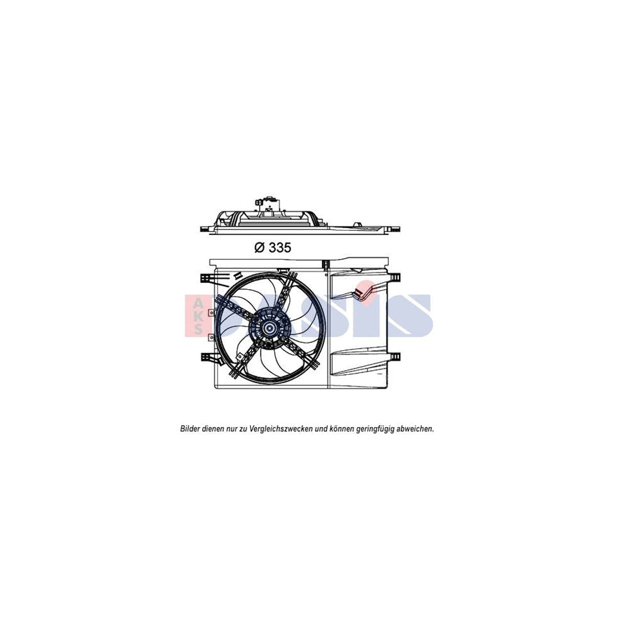 AKS Dasis 088116N Fan, Radiator