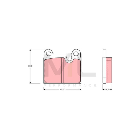 TRW Gdb919 Brake Pad Set Prepared For Wear Indicator | ML Performance Car Parts
