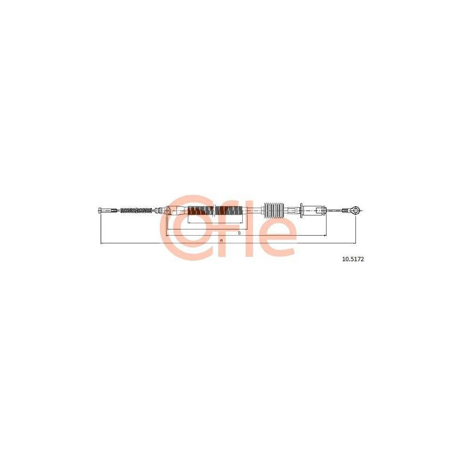 Cofle 10.5172 Hand Brake Cable for Land Rover Discovery II (L318)