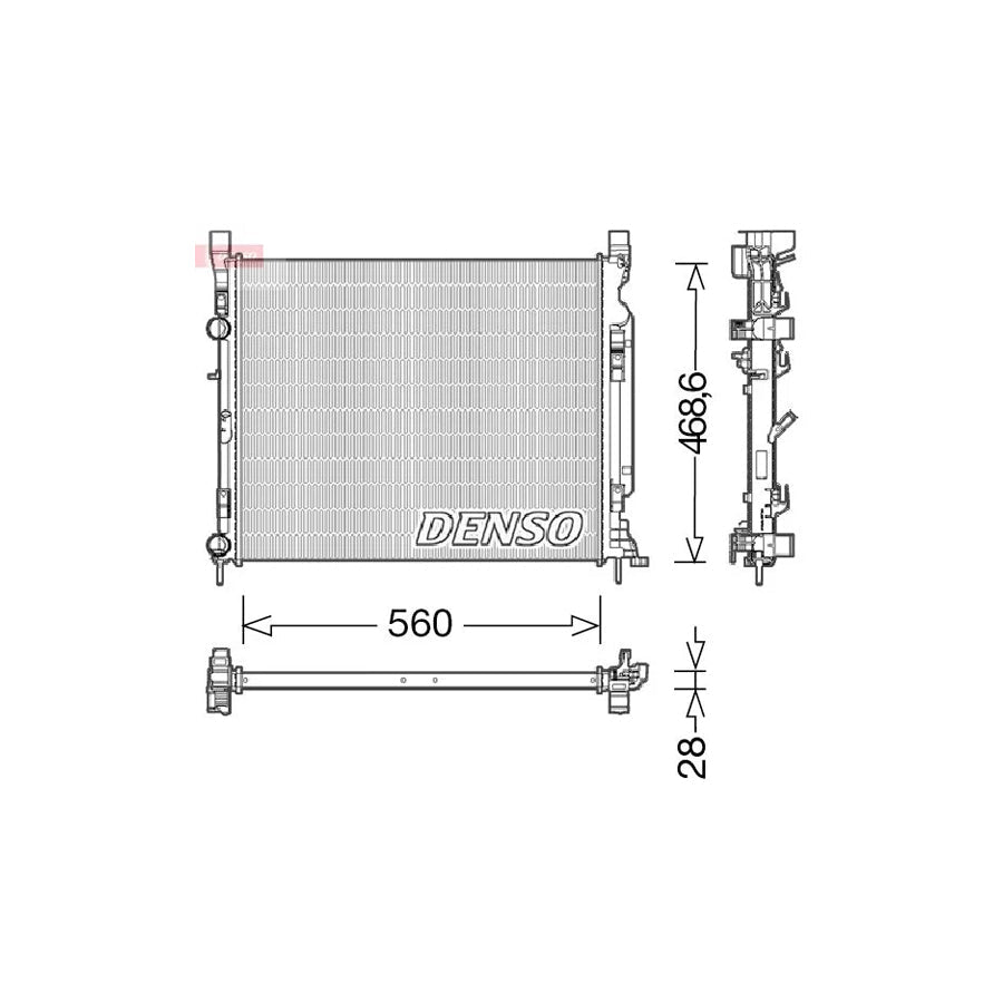 DENSO DRM23037 Engine Radiator