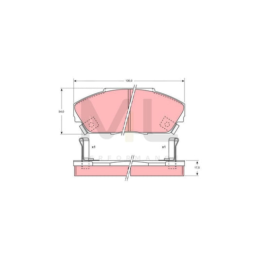 TRW Gdb733 Brake Pad Set With Acoustic Wear Warning | ML Performance Car Parts