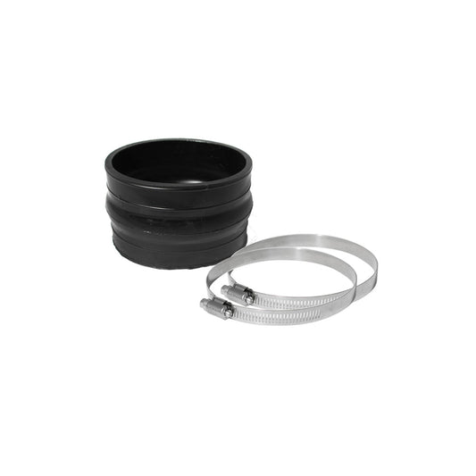  aFe 59-00006 (4-1/8 IN ID x 3 IN L) Straight Coupler w/ Hump - Black Replacement Coupling Kit  | ML Performance US Car Parts