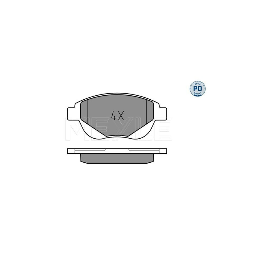 Meyle 025 250 9419/Pd Brake Pad Set For Citroën C4