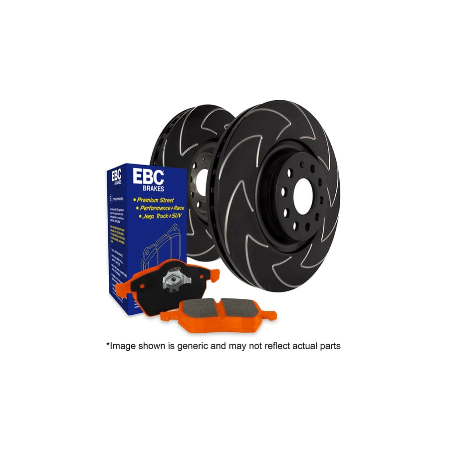 EBC PD20KF504 Audi Seat Skoda VW Orangestuff Front Brake Pad & BSD Disc Kit - Bosch/Girling/TRW Caliper 1 | ML Performance US Car Parts