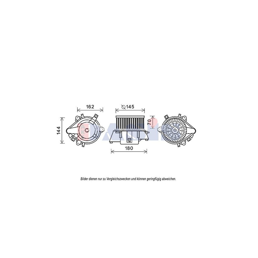 AKS Dasis 088123N Interior Blower