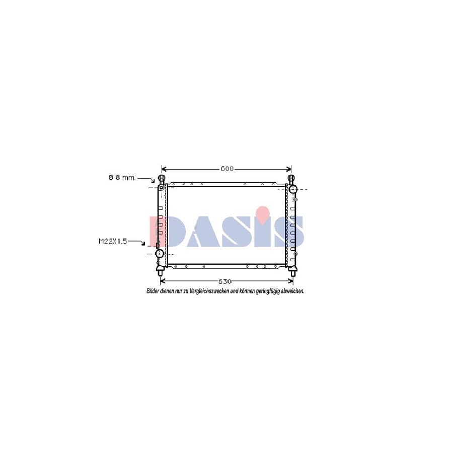 AKS Dasis 010009N Engine Radiator