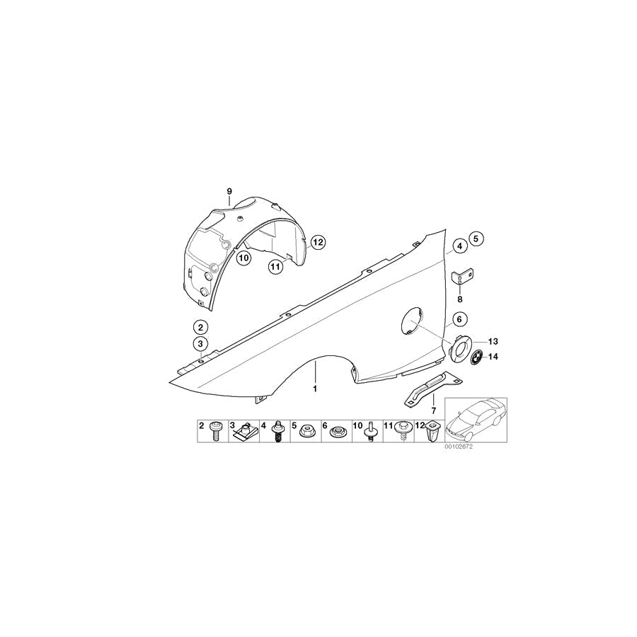 Genuine BMW 51717007296 E85 E86 E52 Expanding Rivet (Inc. Z4) | ML Performance UK Car Parts