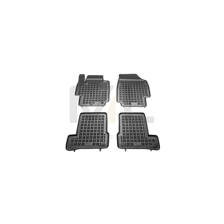 REZAW PLAST Tailored 201810 Floor mat set for NISSAN Micra III Hatchback (K12) Elastomer, Front and Rear, Quantity: 4, Black