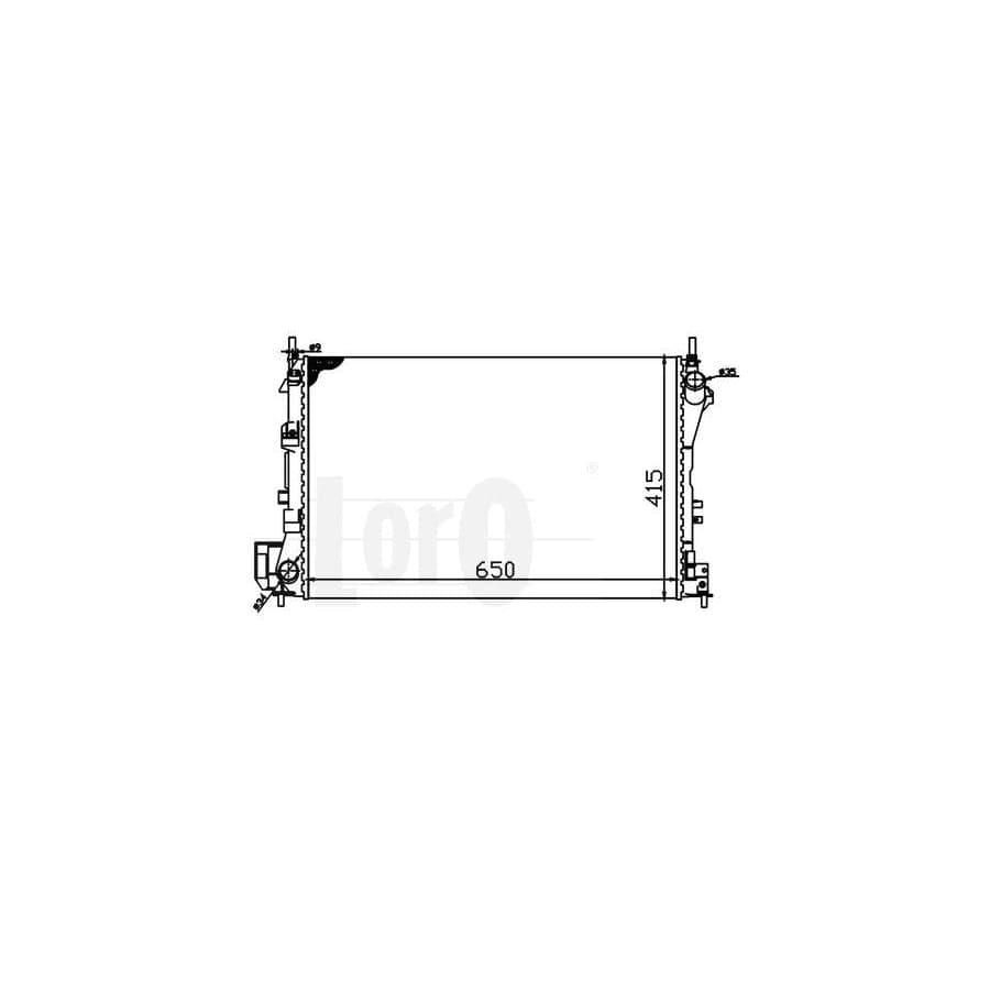 Abakus 0370170026 Engine Radiator