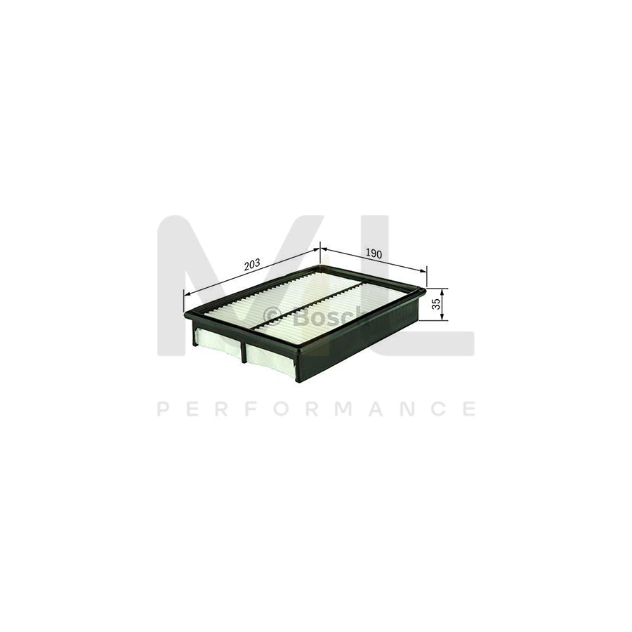 BOSCH Air Filter 1987429166 [ S 9166 ] | ML Car Parts UK | ML Performance