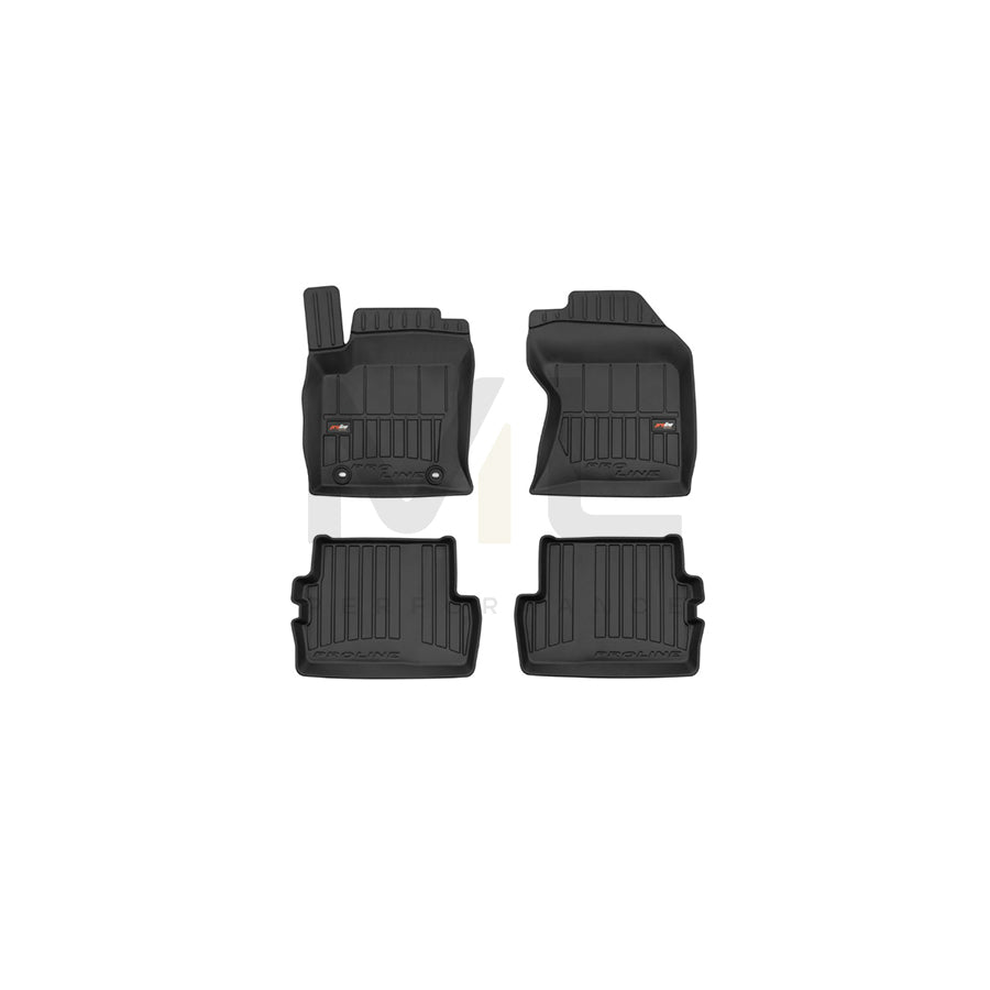 FROGUM Tailored, ProLine 3D426047 Floor mat set for FORD FOCUS Elastomer, Front and Rear, Quantity: 4, Black, (LHD)