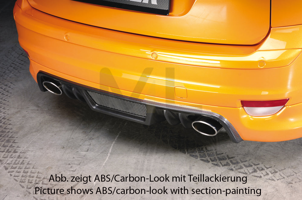 Rieger 00099101 Ford Focus 2 Rear Diffuser 4 | ML Performance UK Car Parts