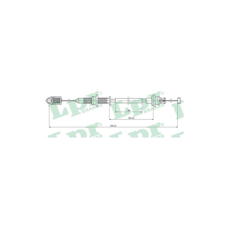 LPR C0131A Throttle Cable for DACIA Logan I Saloon (LS)