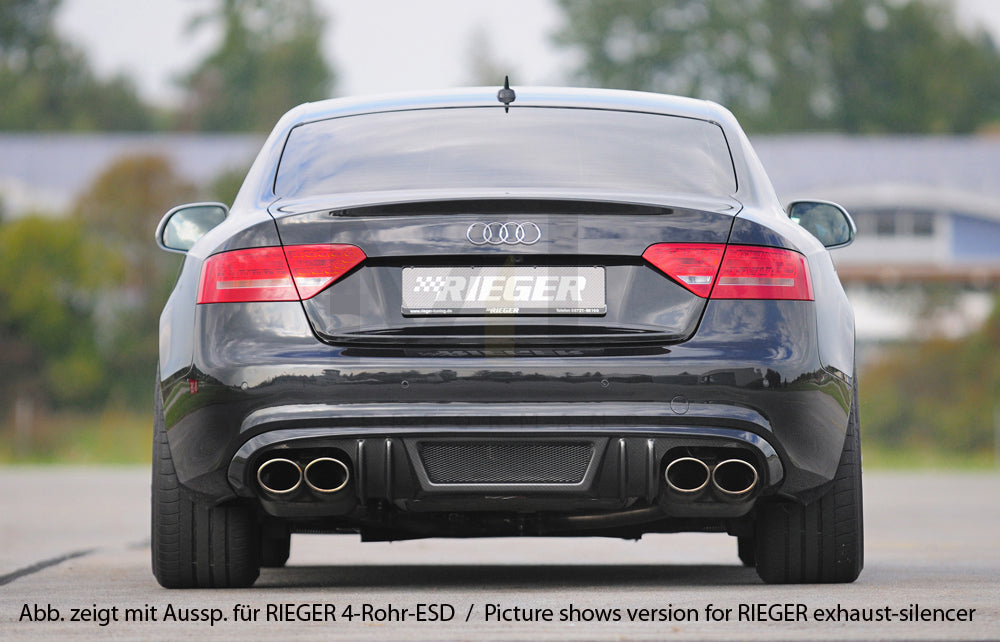 Rieger 00099088 Audi B8 B81 A5 Rear Diffuser 3 | ML Performance UK Car Parts